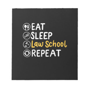 Bloc-note Eat Sleep Law School Repeat