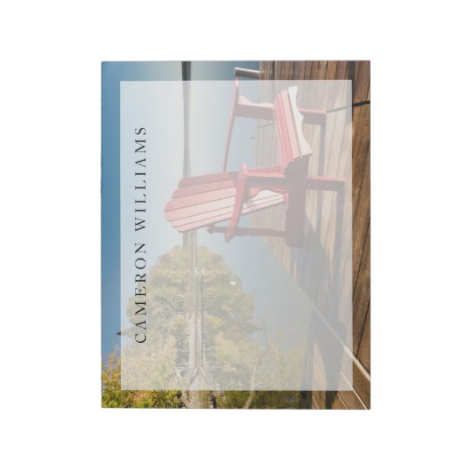 Bloc-note Eau | Adirondack Chaise au lac (Tourné)