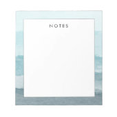 Bloc-note Eau bleu mer Abstraite (Devant)