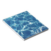 Bloc-note Eau bleue étincelante (Incliné)