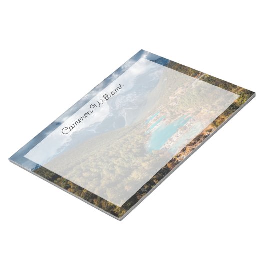 Bloc-note Eau | Blue Moon Lake, Chine (Incliné)