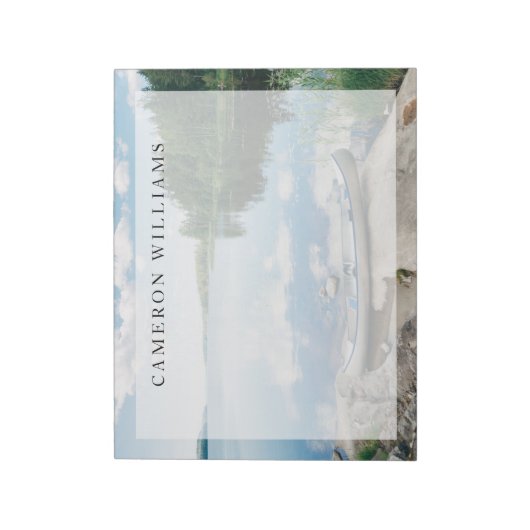 Bloc-note Eau | Canot sur le lac Suède (Tourné)