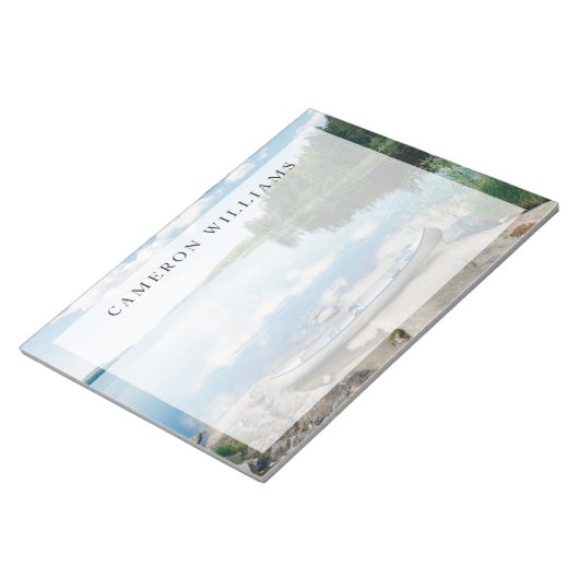 Bloc-note Eau | Canot sur le lac Suède (Incliné)