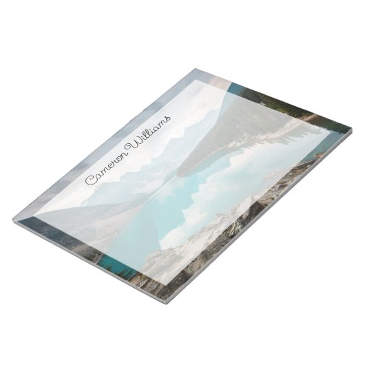 Bloc-note Eau | Moraine Lake Alberta Canada (Incliné)