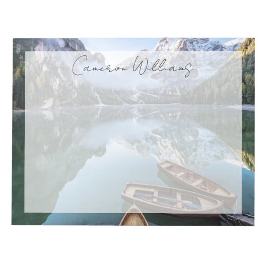 Bloc-note Eau | Pragser Wildsee Dolomites Italie (Devant)