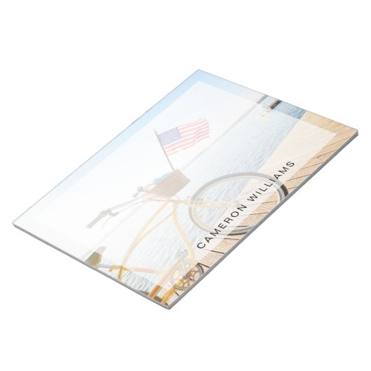 Bloc-note Eau | Vélo au bord du lac (Incliné)