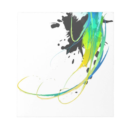 Bloc-note Eaux cool Abstraites Plaques de peinture (Devant)