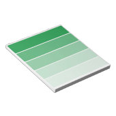 Bloc-note Échantillons de peinture vert brillant (Incliné)