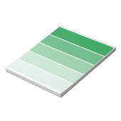 Bloc-note Échantillons de peinture vert brillant (Tourné)