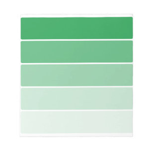 Bloc-note Échantillons de peinture vert brillant