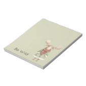 Bloc-note Écharpe rouge Moose d'hiver Veste verte (Tourné)