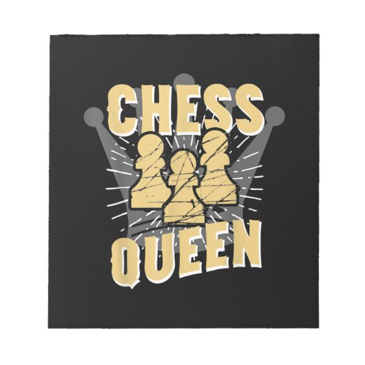 Bloc-note Échecs Queen Enfants & Femmes Cadeau (Devant)