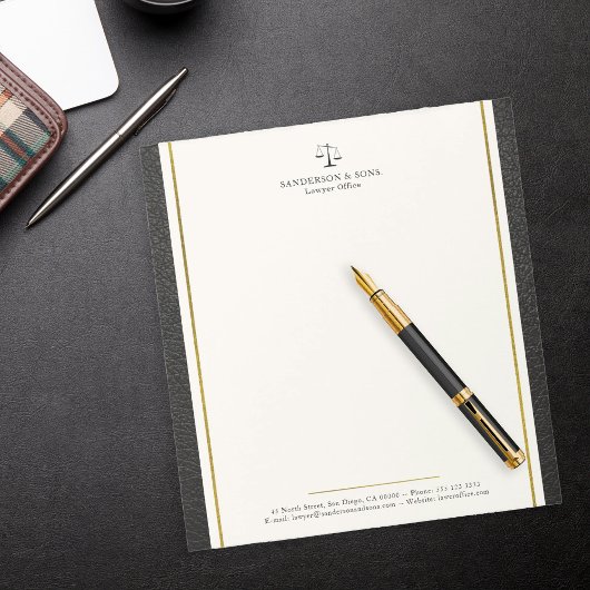 Bloc-note Échelles de juriste bureau professionnel