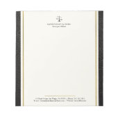 Bloc-note Échelles de juriste bureau professionnel (Devant)