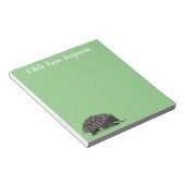 Bloc-note Echidna mignonne avec dessin animé d'abeille (Incliné)