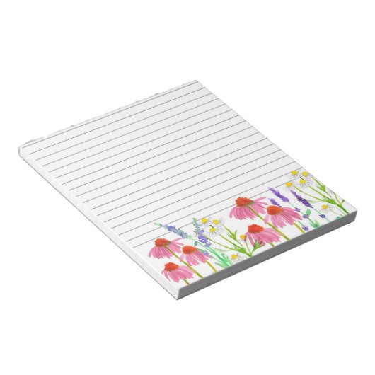 Bloc-note Echinacea Chamomile Lavande Herbe Liner (Incliné)