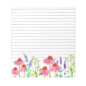 Bloc-note Echinacea Chamomile Lavande Herbe Liner (Devant)