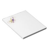 Bloc-note éclaboussure de musique colorée (Incliné)