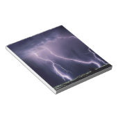 Bloc-note Éclair au-dessus de Salt Lake Valley, Utah. (Incliné)