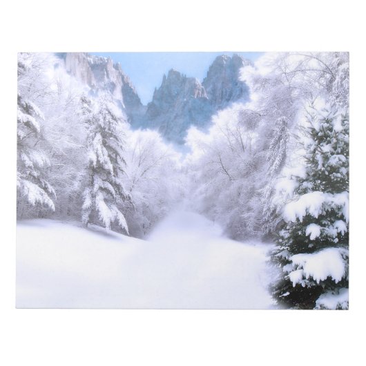 Bloc-note Éclairage hiver Noël Scrapbooking Papier Pad (Devant)