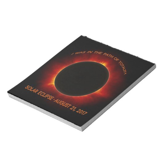 Bloc-note Éclipse solaire (Tourné)