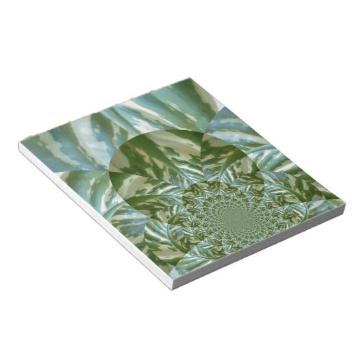 Bloc-note Eco Green Camo Kaleidoscope Art Design d'impressio (Incliné)