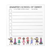 Bloc-note École de danse Studio Ballet Tap Jazz Acro lyrique (Devant)