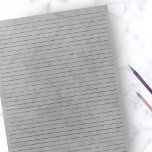 Bloc-note École | Gris Vintage Papier gris Arrière - plan<br><div class="desc">Bloc-notes à règle College - Pages de taille de lettre standard - 8, 5" X 11" avec lignes à règle de couleur noire sur chaque page pour une écriture facile - Papier Carnet à une face avec un Arrière - plan gris Vintage</div>