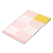 Bloc-note École Rose Cute Planificateur hebdomadaire (Incliné)