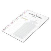 Bloc-note Économisez un suivi de bocal (Incliné)