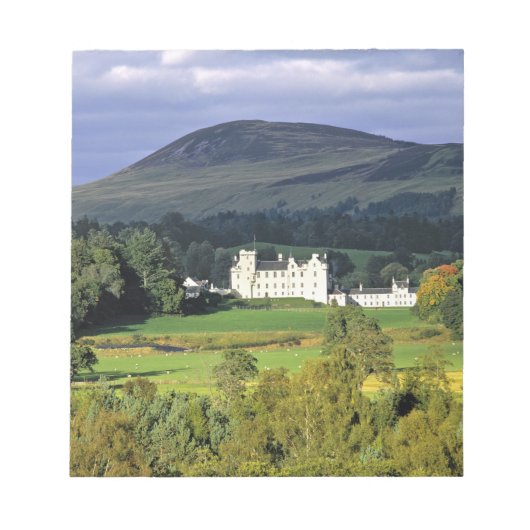 Bloc-note Écosse, Tayside, château de Blair. Dans un champ é (Devant)