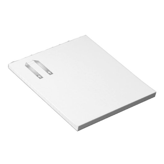 Bloc-note Écouter en 3D Le Stole de prêtre en argent (Incliné)