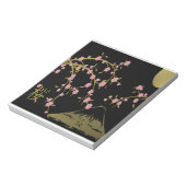Bloc-note Écran noir rose Sakura or noir (Tourné)