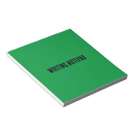 Bloc-note Écriture-Bloc-notes Imprimé Fond vert Kelly (Incliné)