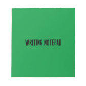 Bloc-note Écriture-Bloc-notes Imprimé Fond vert Kelly (Devant)