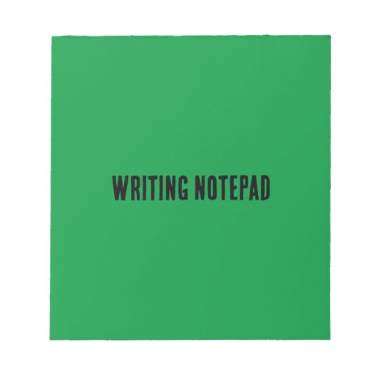 Bloc-note Écriture-Bloc-notes Imprimé Fond vert Kelly (Devant)
