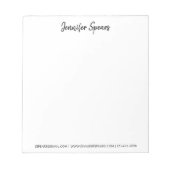 Bloc-note Écriture classique moderne et moderne (Devant)