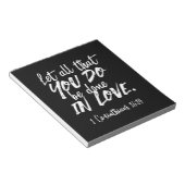 Bloc-note Écriture d'Amour Inspirationnelle - 1 Corinthiens  (Incliné)