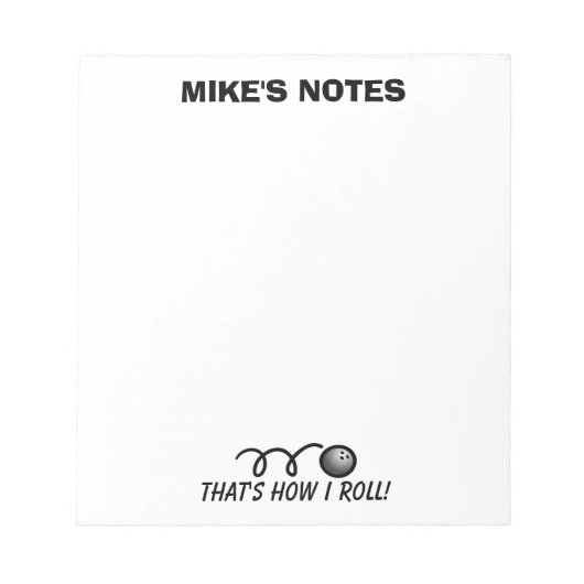 Bloc-note Écriture de la note de service du modèle de la bal (Devant)