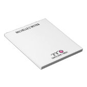 Bloc-note Écriture de la note de service du modèle de la bal (Incliné)