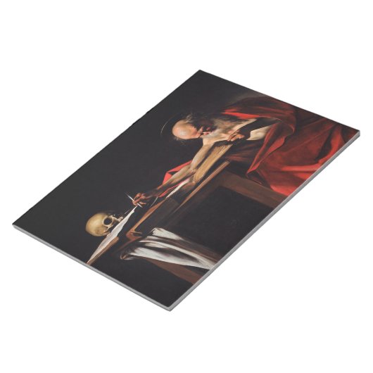 Bloc-note Écriture de Saint Jérôme (par Caravaggio) (Incliné)