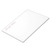 Bloc-note Écriture Manuelle Classique Votre Nom Feminine Sty (Incliné)