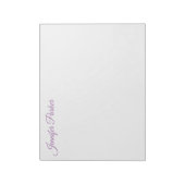 Bloc-note Écriture Manuelle Classique Votre Nom Feminine Sty (Tourné)