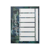 Bloc-note Écriture manuscrite décontractée Bleu Vert Planifi (Tourné)