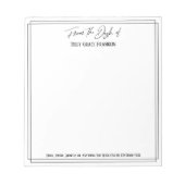 Bloc-note Écriture manuscrite décontractée du bureau de Simp (Devant)