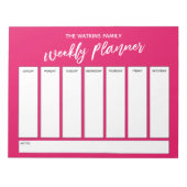 Bloc-note Écriture manuscrite décontractée simple Planificat (Devant)