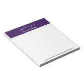 Bloc-note Écriture manuscrite du bureau de Deep Dark Purple (Incliné)