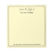 Bloc-note Écriture manuscrite du bureau de Simple Jaune clai (Devant)