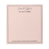 Bloc-note Écriture manuscrite du bureau de Simple Light Blus (Devant)