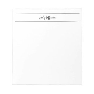 Bloc-note Écriture manuscrite minimaliste moderne simple